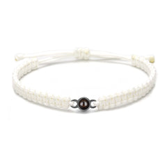 925 Silber Personalisierbares Bild Armband mit Foto - Armband mit rundem Foto Projektionsring