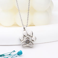 Halskette mit Bild – Personaliserter Anhänger mit Katzenpfote