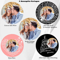 Kette mit Bild im Stein - Personalisierte Fußball Projektion, Fotogeschenke