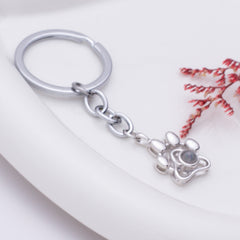 Personalisierte Foto Projektion Hundepfote Schlüsselanhänger