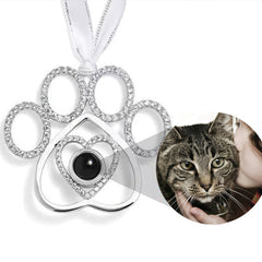 Personalisierter Foto-Projektionsanhänger mit Gravur – Weihnachtsdeko & Geschenk mit Herz, Kreuz, Engel, Stern oder Schneeflocke