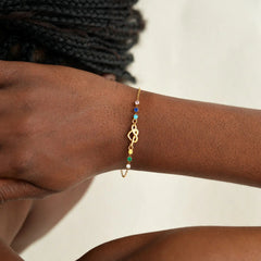 925 Silber Personalisiertes Infinity Herz Geburtsstein Armband – Geburtstag Geschenk für die Freundin