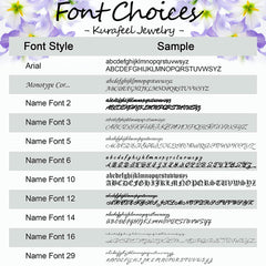 Personalisierte Y-Kette mit vertikalem Namensanhänger, Geburtsblume & Geburtsstein – Perfektes Geschenk