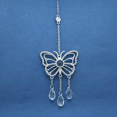 Personalisierter Schmetterling Kristall Anhänger mit Foto Projektion – Schmuck & Autoanhänger, Erinnerungsgeschenk für Sie