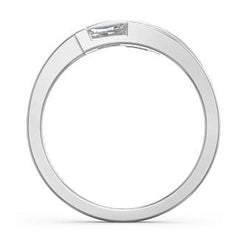 Personalisierter 925 Silber Geburtsstein Ring – Rechteckiger Diamantring, perfektes Geschenk zum Muttertag oder Valentinstag