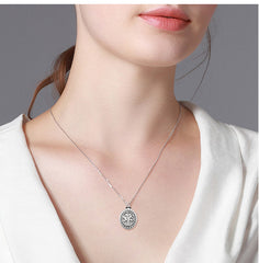 Sterlingsilber Ascheschmuck – Halskette mit Lebensbaum Anhänger und Mini Urne für Haarbefüllung