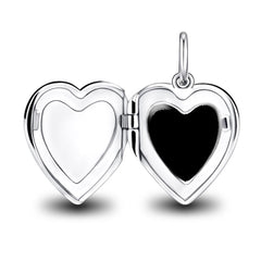 Personalisierte 925 Silber Foto Medaillon Herz Kette – Mit Foto & Text, Klassischer Erinnerungsschmuck Geschenk für Sie