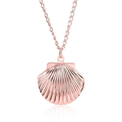 Personalisierte Foto Medaillon Kette mit Bilder – 3D Muschel Anhänger, Kreative Gedenk Geschenke für Sie