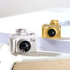 925 Silber Personalisierte Foto Medaillon Kette mit Bilder & Text– 3D Kamera Anhänger mit Onyx,Erinnerungs Geschenk für Männer Frauen Partner