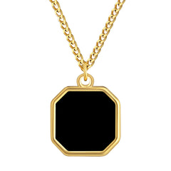 Personalisierte Hitzeaktivierbare Magische Foto Halskette mit verstecktem Bild - Oktagon-Anhänger, Modisches Geschenk