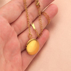 Personalisierte 925 Silber  Foto Medaillon Runder Kette – Mit Foto & Text,  Einfacher Erinnerungs Geschenk für Männer & Frauen