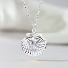 Personalisierte Foto Medaillon Kette mit Bilder – 3D Muschel Anhänger, Kreative Gedenk Geschenke für Sie