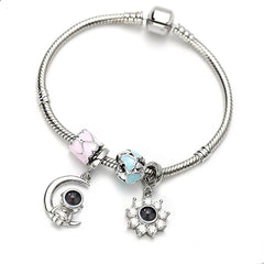 Personalisierbares DIY-Perlenarmband mit Foto-Projektion – Austauschbare Charms, Geschenk für Sie & Ihn