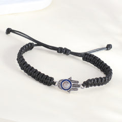 Personalisierte Hamsa Hand Schutzamulett Armband mit Bild - Fatimas Hand mit bösem Blick, Amulett Gedenkgeschenk mit Erinnerungen