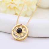 Schmuck mit Foto Personalisierte Geschenke - Kompass Anhänger nger mit Foto Projektion