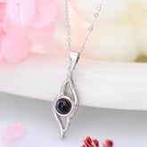 Personalisierte Foto Projektion Kette - Hohler Engelsflügel