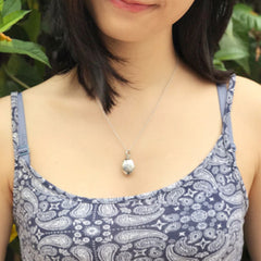 925 Silber Ovale Medaillon Halskette mit Foto und Text - Kettenstil und -länge wählen