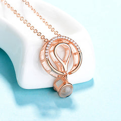 Personalisierte Halskette mit Bild im Stein - Zirkon Tennis Schläger Anhänger mit Foto Projektion,Erinnerungsgeschenk für Sie