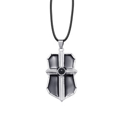 Foto Projektion Halskette mit Bild im Stein - Schild Kreuz