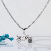 Personalisierte Foto Projektion Kette mit Foto drin im Stein - Anhänger Für Motorrad