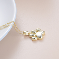 Sterlingsilber Ascheschmuck für Tierasche Hundepfote Asche Anhänger Urnen Kette Hunde Andenken Schmuck