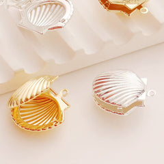 Personalisierte Foto Medaillon Kette mit Bilder – 3D Muschel Anhänger, Kreative Gedenk Geschenke für Sie