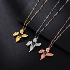 Personalisierte Foto Projektion Halskette - Iris