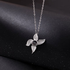 Personalisierte Foto Projektion Halskette - Iris