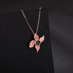 Personalisierte Foto Projektion Halskette - Iris