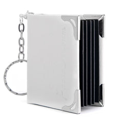 Personalisierter Foto Leder Schlüsselanhänger mit 10 Bilder, Mini Retro Buchalbum, Farb Fotoalbum,Kreatives Erinnerungs Geschenk