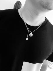 Personalisierte Y-Kette mit Fotogravur, Namen & Jungen/Mädchen Symbol – Haustierschmuck, Erinnerungsgeschenk für Tierliebhaber