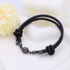 Lederseil Foto Armband mit Bildprojektion – Armband mit Bild Silber und Foto Schmuck