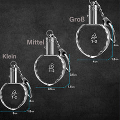 Personalisierte Kristall Schlüsselanhänger - Herz Anhänger mit Gravur 2D/3D-Skizzenfoto,Erinnerungs Geschenk für Frauen
