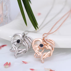 Personalisierte Schmuck mit Foto - Kind umarmt Mutter Anhanger mit Bild