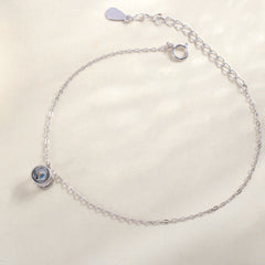 Personalisiertes Fotoprojektion Armband mit Bild im Stein – 925 Silber, 1–3 Bilder, Gravur & Geschenkverpackung