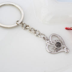 Personalisierte Foto Projektion Schlüsselanhänger - Schmetterling Herz