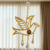 Personalisierter Dove Anhänger mit Foto im Kristall – Emotionales Projektionsgeschenk für Familie & Freunde