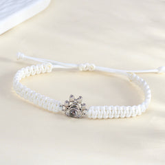 Personalisierte Hunde Haustier Pfoten Foto Armband mit Bild - Handgemachtes Verstellbares Geflochtenes Seil