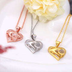 Personalisierte Kette mit Bild – Herz-Hände Anhänger mit Foto