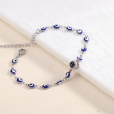 Personalisiert Blaue Augen Rote Kristall Perlen Armband mit bild im stein - Perfekte Erinnerungsgeschenk für Sie