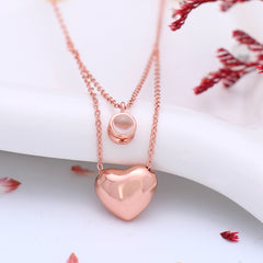 Personalisierte Kette mit Bild - Halskette mit Herzanhänger als Geschenk für Damen