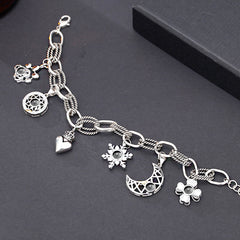 Personalisierbares DIY Armband mit Foto Projektion – Bild im Stein, Grobe Gliederkette mit 1–6 Fotos, Geschenk für Damen & Herren