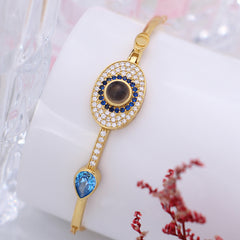 Armband Bilder – Böse Augen Foto Armband mit Bild Silber und Projektion