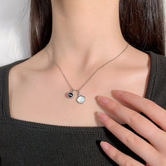 925 Silber Muschel Kette mit Bild drin - Personalisierte Foto Projektion Erinnerungsgeschenk für Sie