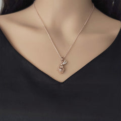 925 Silber Bild Kette mit Projektion - Märchenhafte Fee Anhänger mit Foto, Perfektes Geschenk für Sie