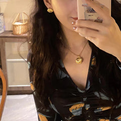 Personalisierte Foto Medaillon Kette mit Bilder – 3D Muschel Anhänger, Kreative Gedenk Geschenke für Sie