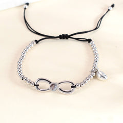 Personalisierte Magnetisches Herz Unendlichkeit Paar Armbänder mit Bild – Foto Gravur Geschenk für Liebende oder Besties