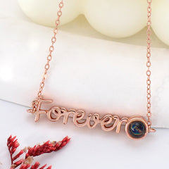 Personalisierte Foto Projektion Kette mit Bild Drin - Benutzerdefinierte Namenskette