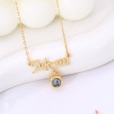 Personalisierte Foto Projektion Kette - Mom Anhänger mit Bild