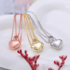 Personalisierte Kette mit Bild - Halskette mit Herzanhänger als Geschenk für Damen